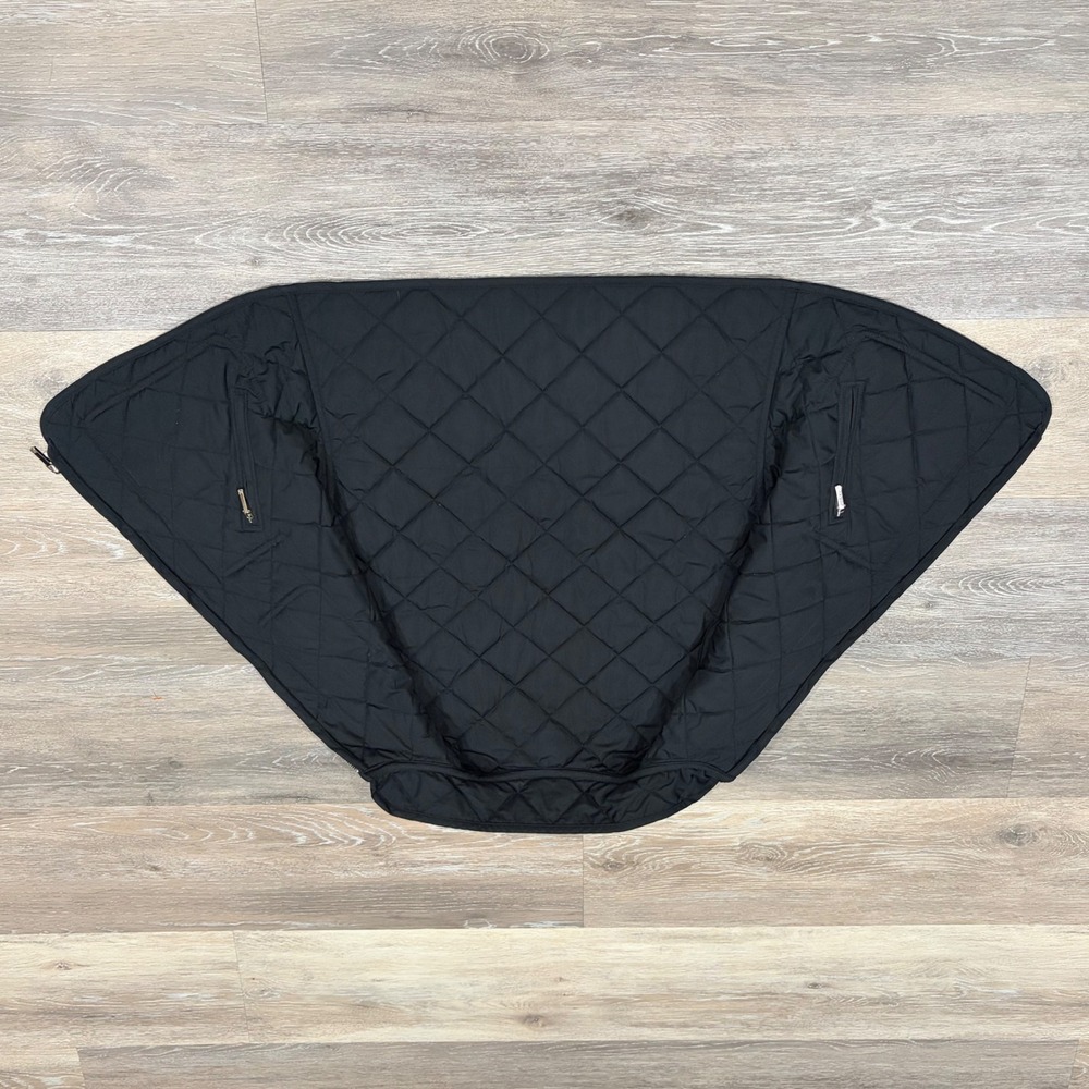 Lauren Ralph Lauren Reversible Quilted Vest Royal Blue Black WomensPetite Medium - Picture 6 of 10